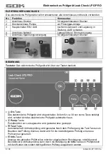 Preview for 6 page of GOK Leak Check LPG PRO Assembly And Operating Manual