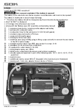 Preview for 17 page of GOK Leak Check LPG PRO Assembly And Operating Manual