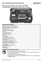 Preview for 61 page of GOK Leak Check LPG PRO Assembly And Operating Manual