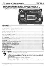 Preview for 85 page of GOK Leak Check LPG PRO Assembly And Operating Manual