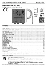 Предварительный просмотр 17 страницы GOK LWG 2000 Assembly And Operating Manual