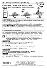 Предварительный просмотр 1 страницы GOK ODR Assembly And Operating Manual