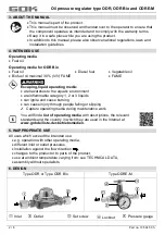 Preview for 8 page of GOK ODR Assembly And Operating Manual