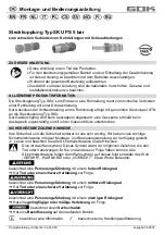 Предварительный просмотр 1 страницы GOK SKU PS 5 bar Series Assembly And Operating Manual