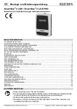 GOK SmartBox 4 LAN Assembly And Operating Manual preview