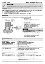 Предварительный просмотр 7 страницы GOK VSR 0126 Assembly And Operating Manual