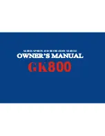 GoKa Sports GK800 Owner'S Manual preview