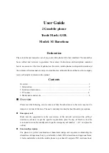 Preview for 1 page of GOL S1 Barcelona User Manual