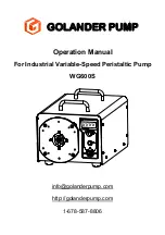 Preview for 1 page of Golander pump WG600S Operation Manual