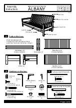 Gold Bond Futon BIFOLD FUTOR FRAME ALBANY Assembly Instructions предпросмотр