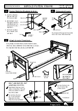 Preview for 2 page of Gold Bond Futon BIFOLD FUTOR FRAME ALBANY Assembly Instructions