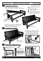 Preview for 4 page of Gold Bond Futon BIFOLD FUTOR FRAME ALBANY Assembly Instructions