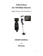 Предварительный просмотр 1 страницы Gold Century GC-1010 Owner'S Manual