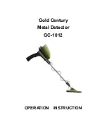 Preview for 1 page of Gold Century GC-1012 Operation Instruction Manual