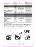 Предварительный просмотр 3 страницы Gold Lantern G-LITE BH-Q600 User Manual