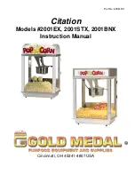 Gold Medal 2001BNX Instruction Manual preview