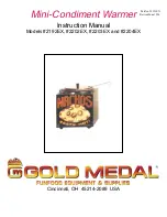 Gold Medal 2192EX Instruction Manual preview