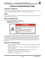 Preview for 3 page of Gold Medal 2404 Series Instruction Manual