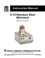 Gold Medal 3015 Series Instruction Manual preview