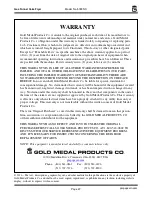 Preview for 27 page of Gold Medal 5099NS Instruction Manual