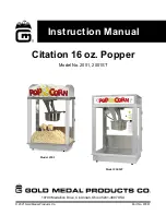 Gold Medal Citation 2001 Instruction Manual preview