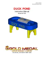 Gold Medal DUCK POND Instruction Manual предпросмотр