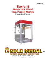 Предварительный просмотр 1 страницы Gold Medal Econo-16  2024 Instruction Manual