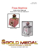 Preview for 2 page of Gold Medal Econo-Floss Instruction Manual