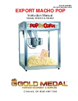 Gold Medal EXPORT MACHO POP 2553EX Instruction Manual preview