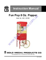 Gold Medal Fun Pop 8 Oz. Popper Instruction Manual предпросмотр