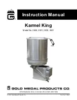 Preview for 1 page of Gold Medal Karmel King 2620 Instruction Manual