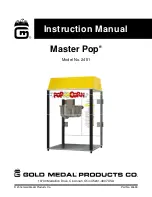 Gold Medal Master Pop 2451 Instruction Manual предпросмотр