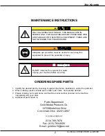 Preview for 4 page of Gold Medal Sno-Konette DC Battery 1009 Instruction Manual