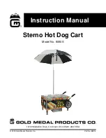 Preview for 1 page of Gold Medal Sterno Hot Dog Cart Instruction Manual