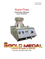 Gold Medal Super Floss 3038EDX Instruction Manual preview