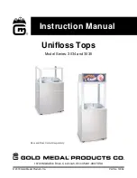 Preview for 1 page of Gold Medal Unifloss Top 3034 Instruction Manual