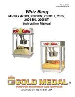 Preview for 1 page of Gold Medal Whiz Bang 2003 Instruction Manual