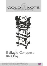 Preview for 1 page of Gold Note Bellagio Conquest Black King Owner'S Manual