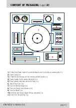 Preview for 6 page of Gold Note Bellagio Conquest Black King Owner'S Manual