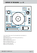 Preview for 5 page of Gold Note Bellagio Conquest Owner'S Manual