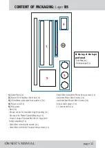 Preview for 13 page of Gold Note Bellagio Conquest Owner'S Manual