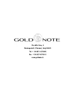 Предварительный просмотр 16 страницы Gold Note Demidoff Signature Anniversary Owner'S Manual