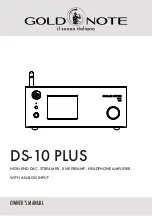 Preview for 1 page of Gold Note DS-10 PLUS Owner'S Manual