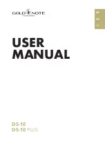 Gold Note DS-10 User Manual предпросмотр