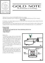 Gold Note Machiavelli Gold Owner'S Manual предпросмотр