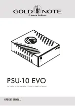 Gold Note PSU-10 EVO Owner'S Manual preview