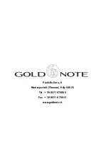 Preview for 16 page of Gold Note Valore 400 Owner'S Manual