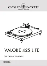 Preview for 1 page of Gold Note VALORE 425 Lite User Manual