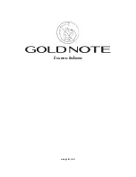 Предварительный просмотр 20 страницы Gold Note VALORE Plus 425 Owner'S Manual