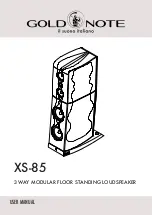 Preview for 1 page of Gold Note XS85 User Manual